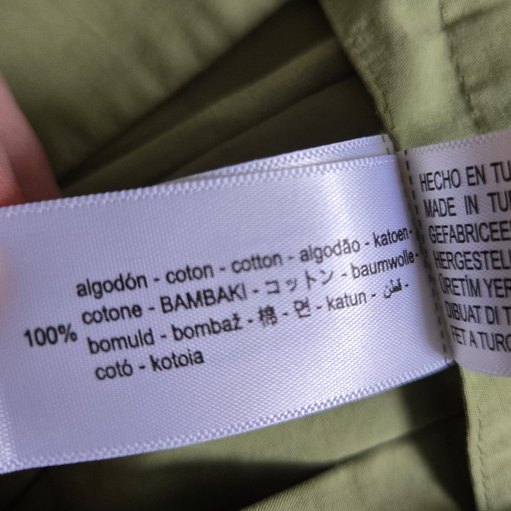Zara Green Yoke Detail Pleated Skirt ZW Collection Size Large - Picture 15 of 16